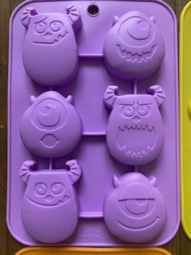 DAISO Disney Silicone Cake Chocolate Mold 5Set Mickey Monsters Inc Japan gallery