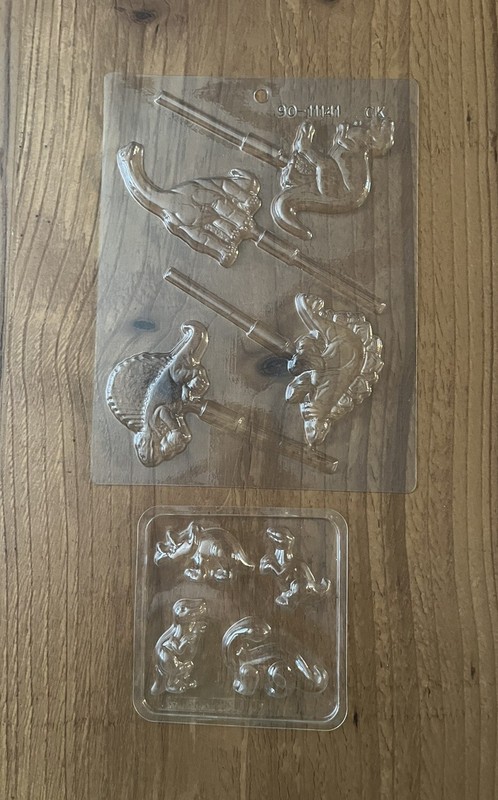 Wilton Dinosaur Candy Mold And Country Kitchen Lollipop Candy Mold Ships Fast