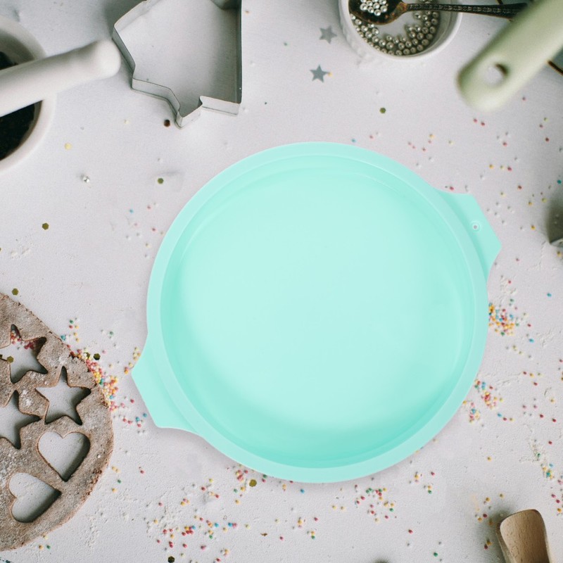 Round Silicone Cake Pan Cake Mold Bakeware for Pizza Chocolate (Green) bakeware gallery