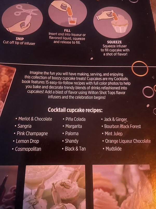 Wilton Shot Tops Recipe Book & 12 Cupcake Infusers Set New gallery