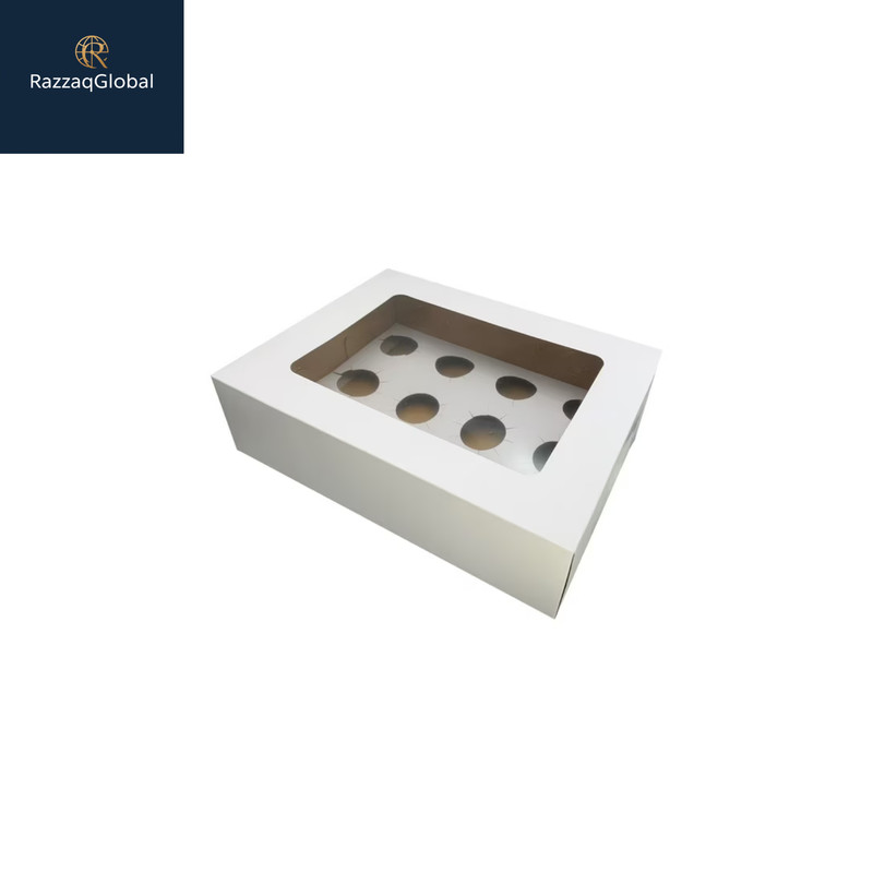 10.25″ x 13.25″ x 4″, White Cake Boxes with Windows, 2 Count