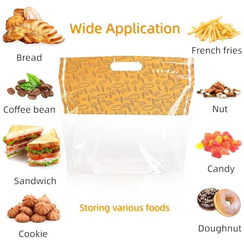 100 Pcs Large Plastic Bread Bags, 12.5"x10.3"x4.2" Sourdough Bread Loaf Bags gallery