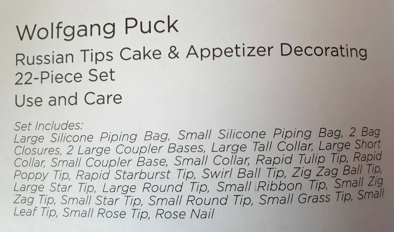 Wolfgang Puck 22-piece Russian Tips Decorating Set gallery