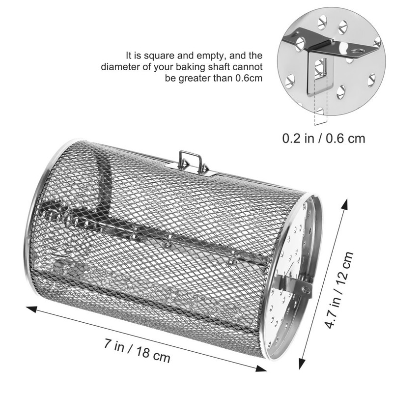 Rotisserie Basket Air Fryer Rotary Grill Oven Baking Cage Accessories gallery