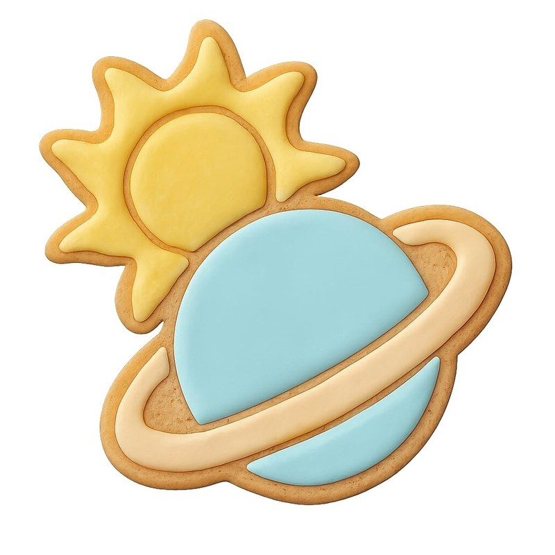 Solar Flare Planets Cookie Cutter & Stamp, Fondant & Clay - 4x3.2 gallery