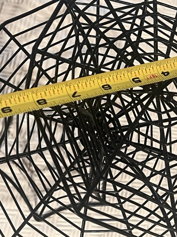 Spider Web 2 Tier Cupcake Stand Black Wrought Metal Excellent Condition gallery