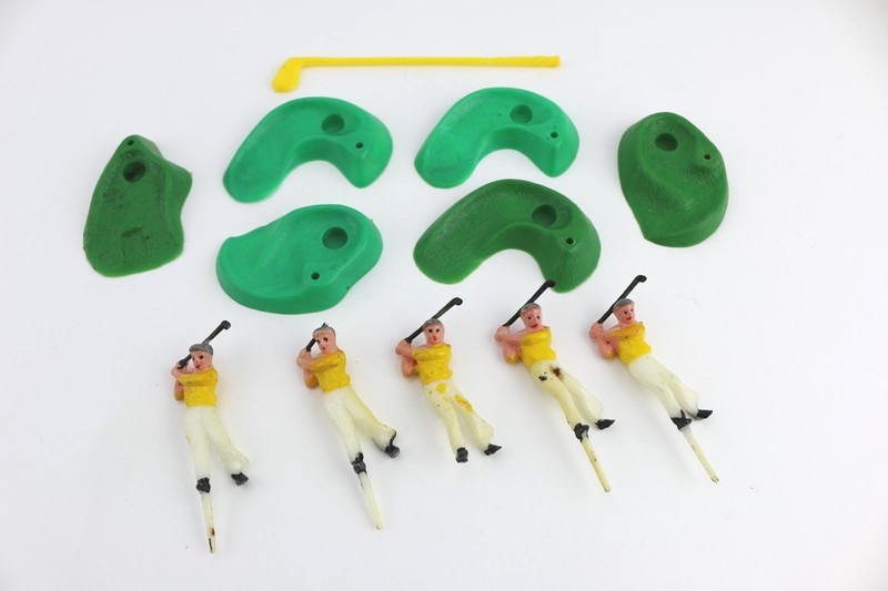 Vtg Wilton+Other GOLF Golfer Green Club Sports Pick Cake topper decoration LOT
