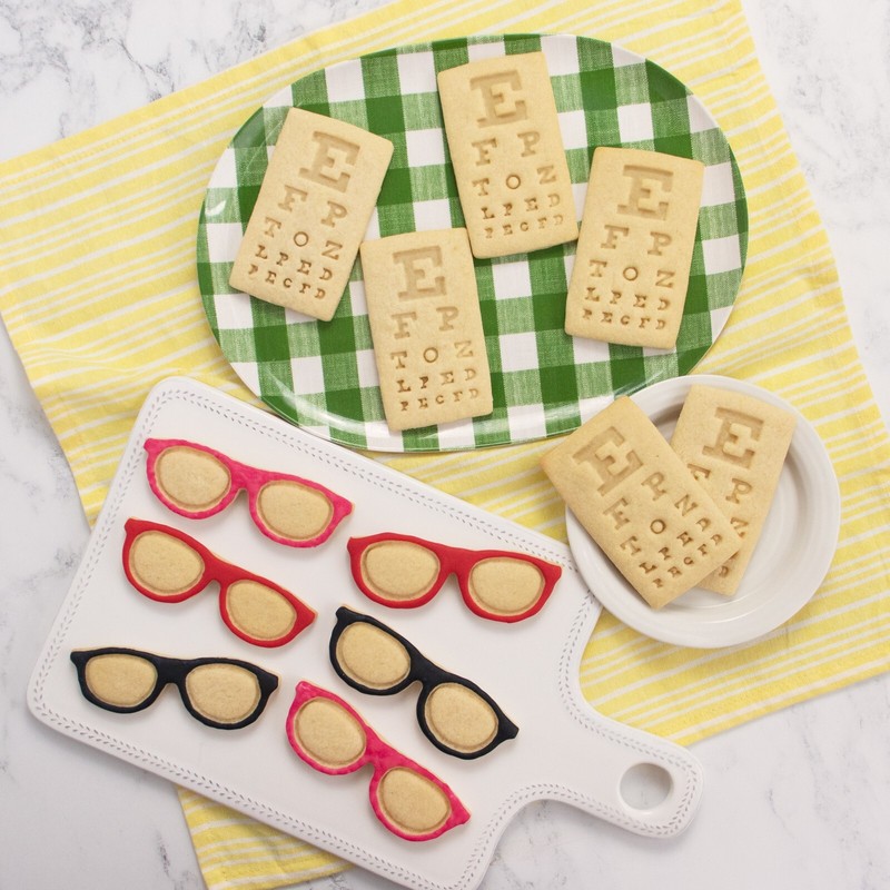 Eyeglasses & Snellen Chart Cookie Cutters - visual acuity optician optometrist gallery