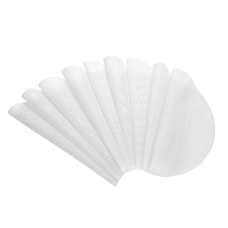 10 Inch Bamboo Steamer Liner 10 Pcs Basket Liners 10×10, White