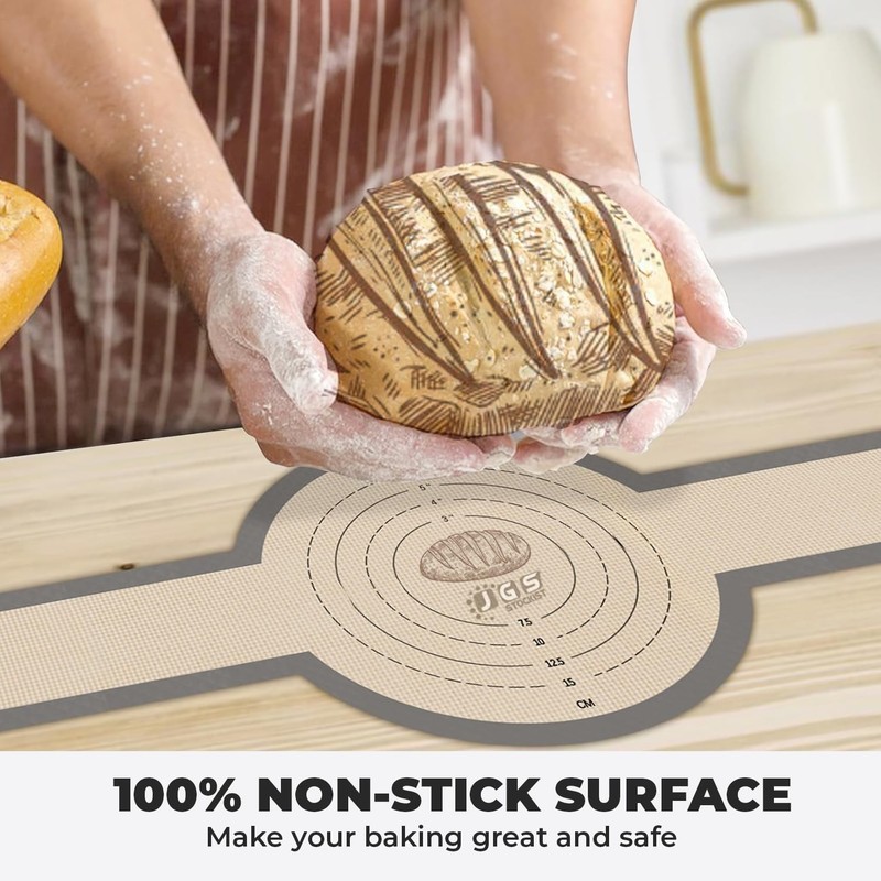 Silicone Bread Sling For Dutch Oven,Reusable Baking Mat,Sourdough Gray gallery