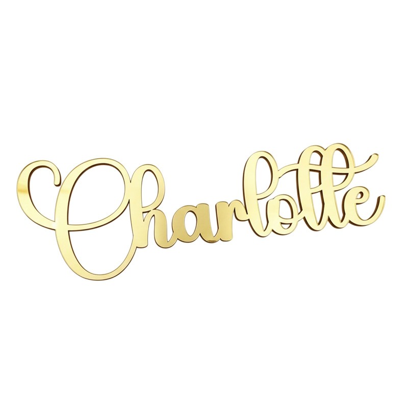 Personalised 1 Name & Word Celebration Cake Topper Custom Charm Many Size Colors gallery