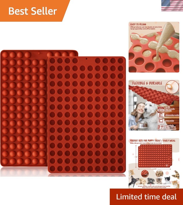Versatile Mini Semi Sphere Silicone Molds: Perfect for Dog Treats & Chocolates