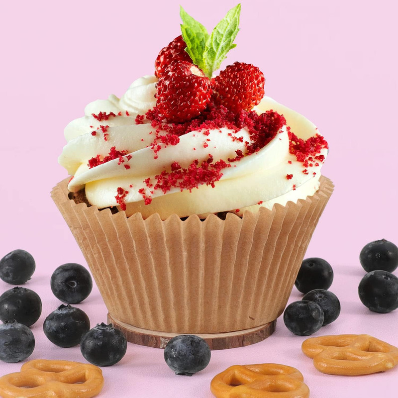 Jumbo Cupcake Liners Natural Muffin Baking Cups 300-Count, No Smell, Food Grade, gallery