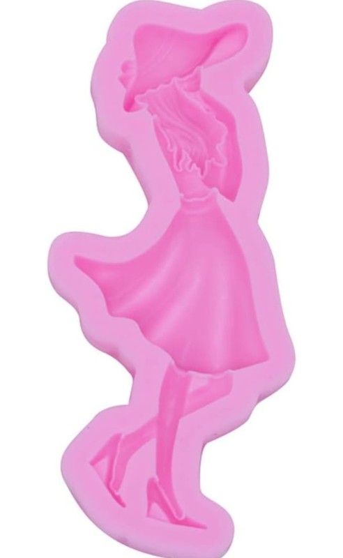 3-Piece Silicone Lady Dress Mold Set – Chocolate / Resin / Craft gallery