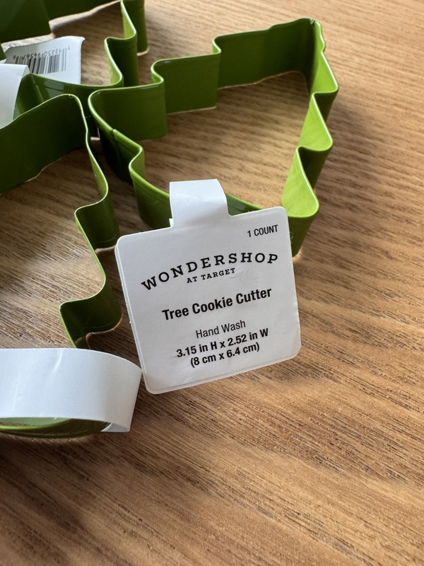 Wondershop Green Steel Christmas Tree Cookie Cutter Set of 5 (1"H) (3 1/16" W) gallery