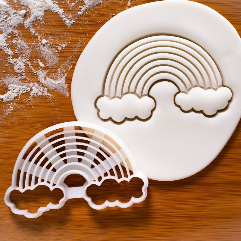 Rainbow Cookie Cutter – cute sky cloud baby shower lgbtq pride unicorn heaven