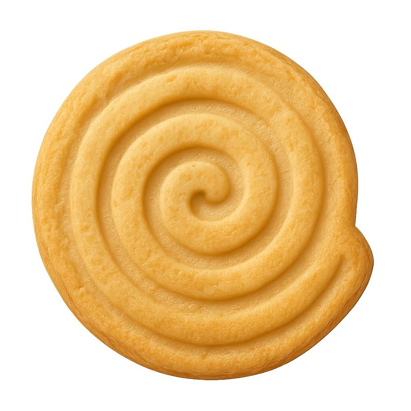 Spiral Crop Circle Cookie Cutter & Stamp, Fondant & Clay Cutter – 3.9×4″