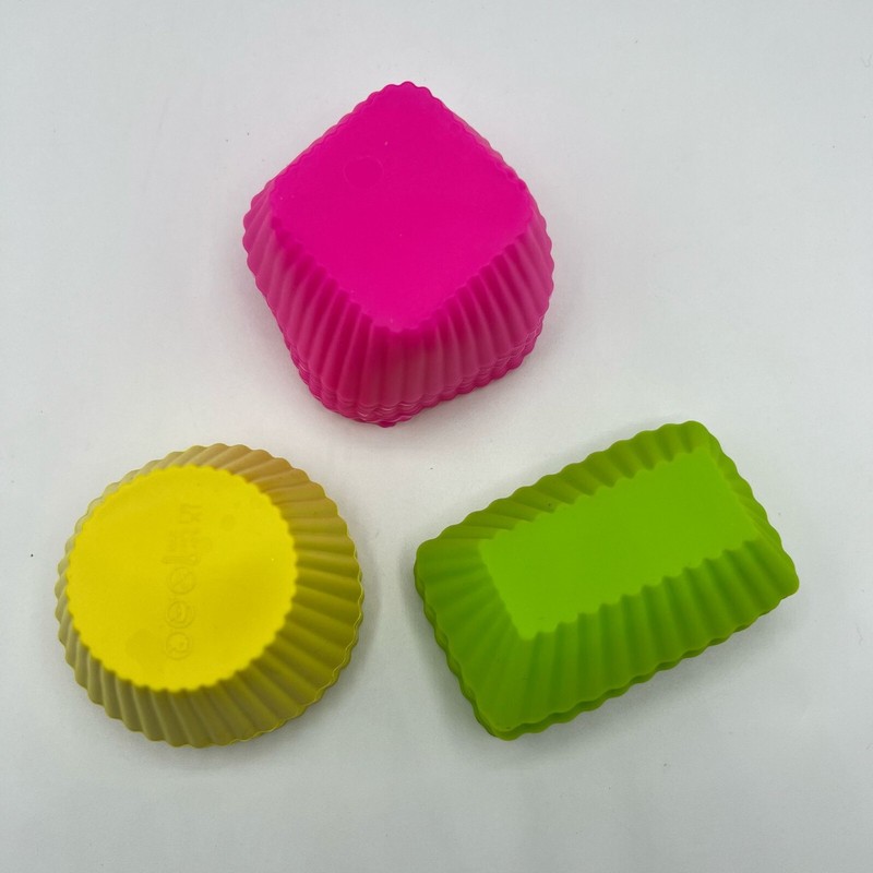 31 Pcs Silicone Cupcake Muffin Baking Cups Liners Reusable Non-Stick Cake Molds gallery
