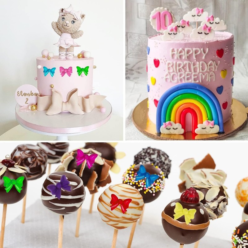 Food-Grade Silicone Bow Fondant Molds - Perfect for Cake Decorating & Gifts gallery