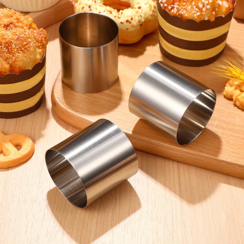 8 Pcs Cake Mold Mini Cheesecake Molds Cakes and Pastries Rings Mousse gallery