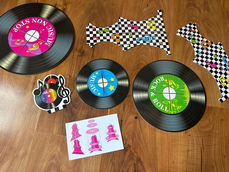 1980’s 1950’s Party Rock & Roll Cupcake Stand And Balloons! So Fun😀 gallery