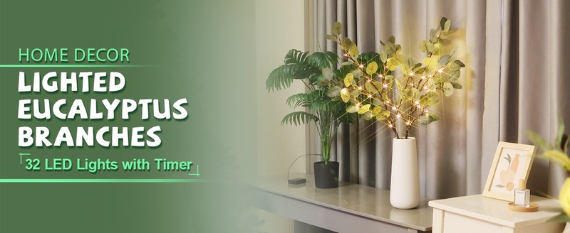 Lighted Olive es for Vases, 32 Inch Olive es with 32 LED gallery
