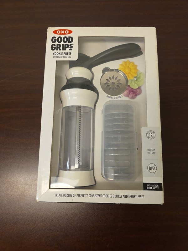 OXO Good Grips 14 Piece Cookie Press Set With Disk Storage Case