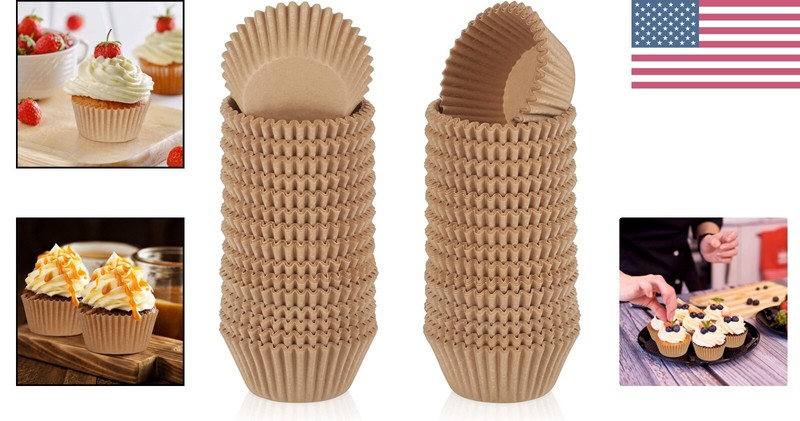 Eco-Friendly 500 Count Disposable Mini Cupcake Liners - No Odor, Versatile Use gallery