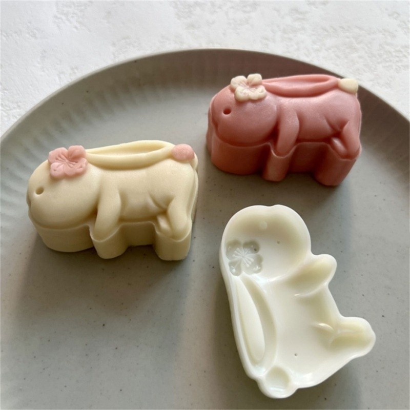 Kitchen Supplies Rabbit 75g Mooncake Moulds Multi-Purpose Reusable Stamps gallery