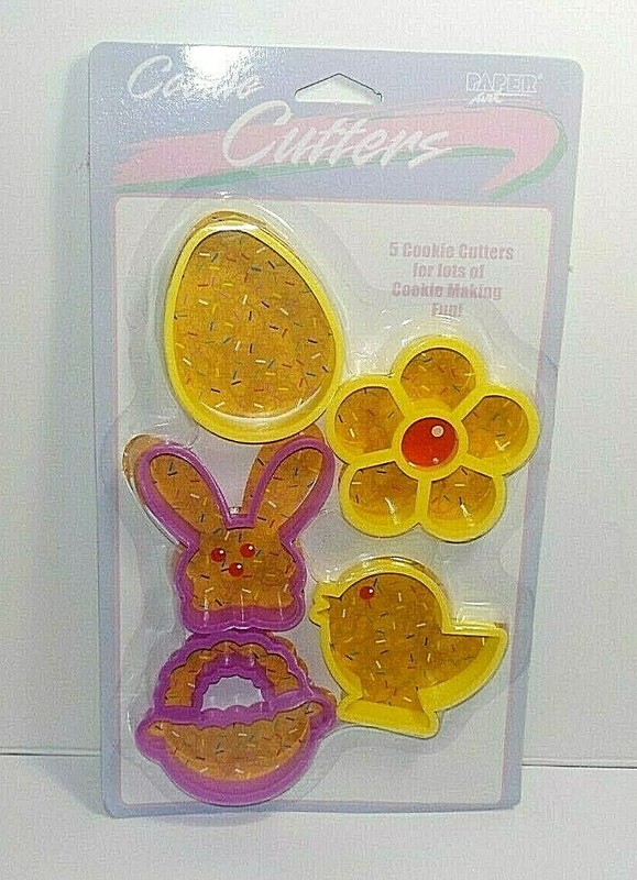 Easter Cookie Cutters Bunny Chick Flower Egg Basket New Creative Expressions