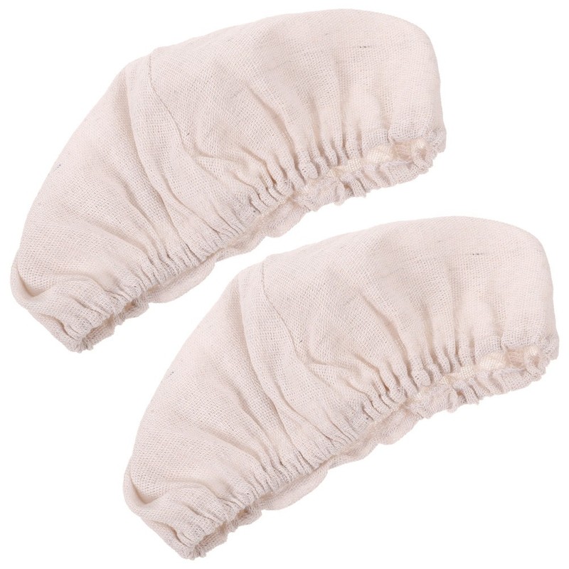 2Pcs White Bread Basket Cloth Cover for Dough Fermentation and Baking Use