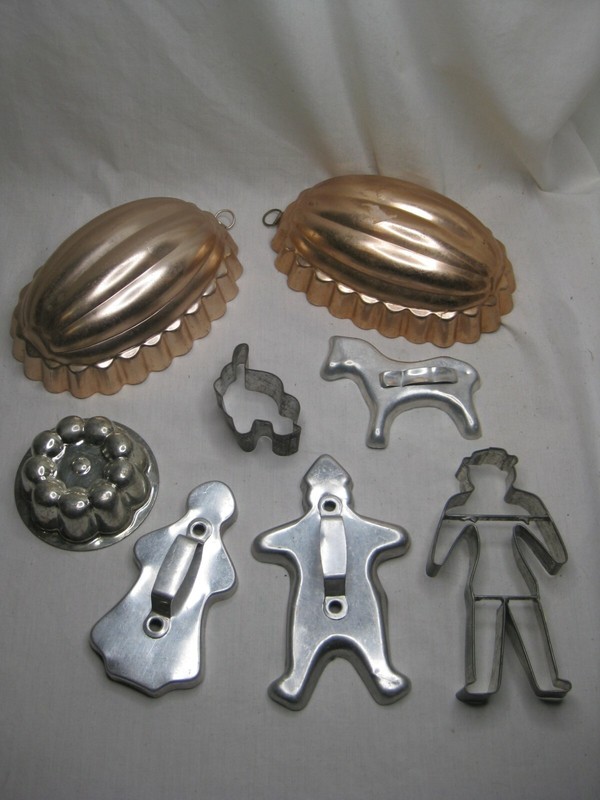 8 vintage cooking molds mold lot cutter cutting shape baker 1 Western Germany