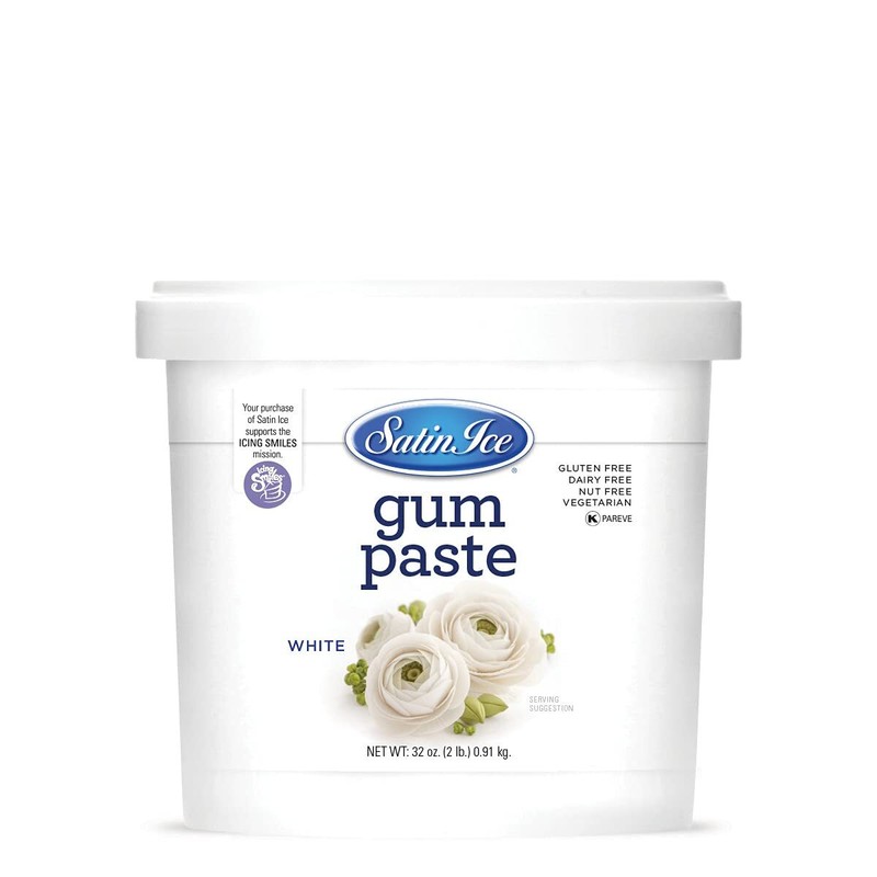 White Gum Paste, Vanilla, 2 Pound