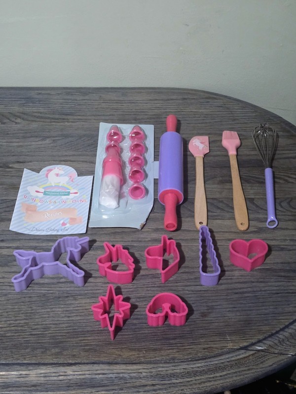 Pink & Purple Unicorn Baking Tools/ Cutters Set Of 13