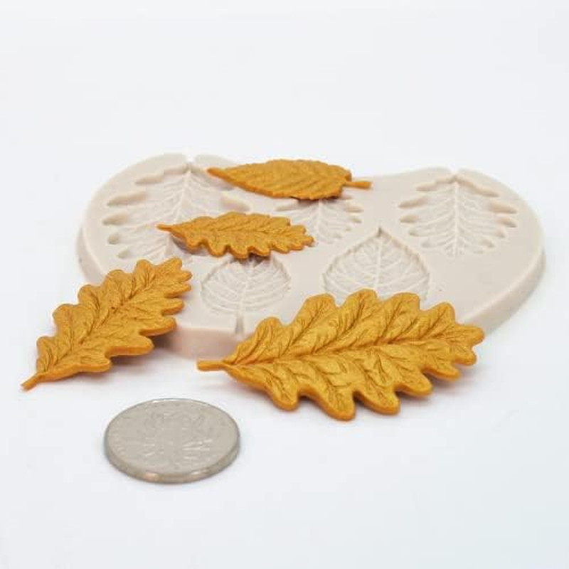 Leaf Silicone Mold Rose Flower Fondant Molds DIY Cake Decorating Tools Sugarc... gallery