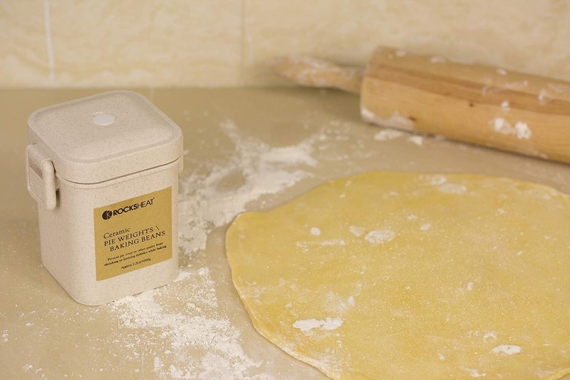 ROCKSHEAT Ceramic Pie Weights - Food Grade - High Heat Resistant - Reusable gallery
