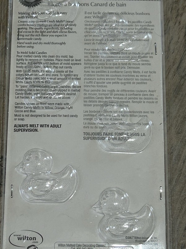 Lot of 3 Wilton Molds Lollipop, Rubber Ducky, and Mummy Pretzel Baking Treats gallery