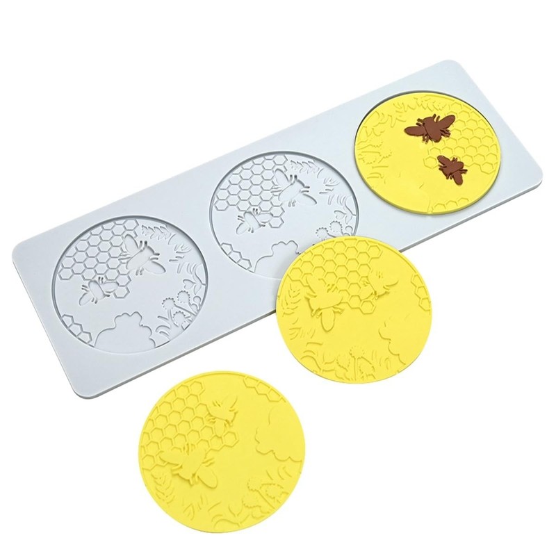 TUKE 3D Honeycomb Lace Fondant Mold Beehive Wedding as photos, photos gallery