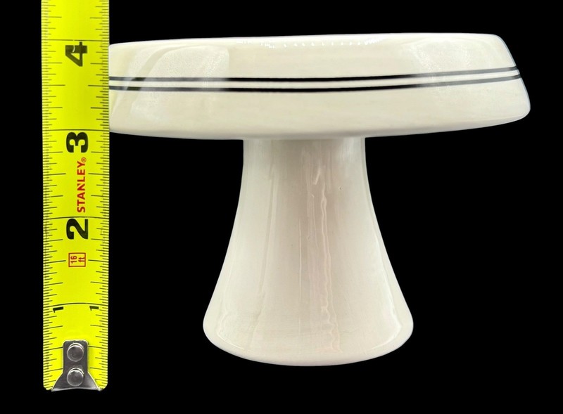 Creative Co-Op Ceramic Pedestal Cupcake Stand It’s The Little Things Black White gallery