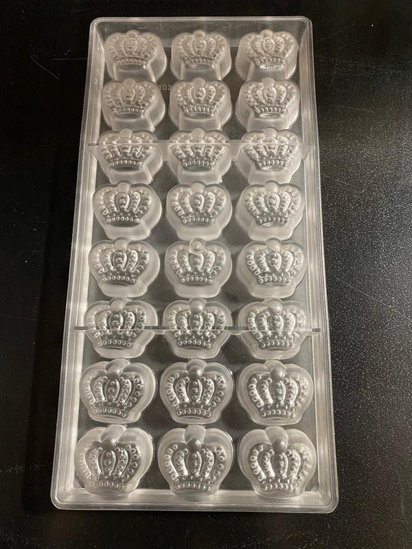 CROWN CHOCOLATE BONBON MOLD SET OF 5