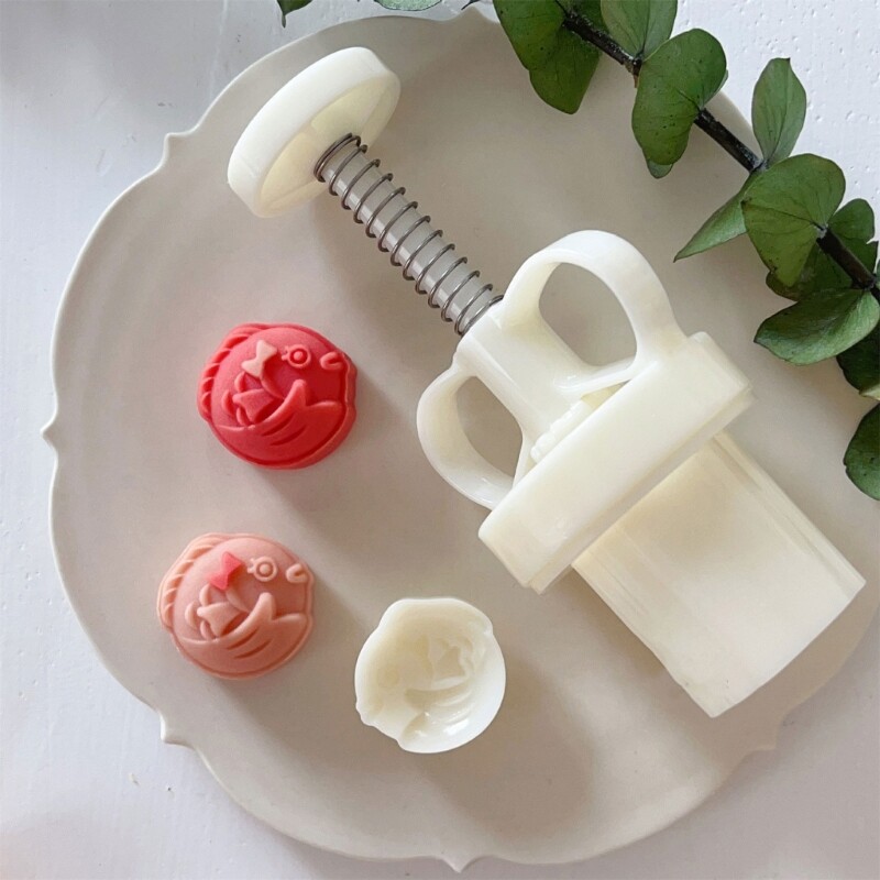 Hand Pressure Fish Shape Fondant Mooncake Mould Press Cookie Cutters Baking Tool gallery