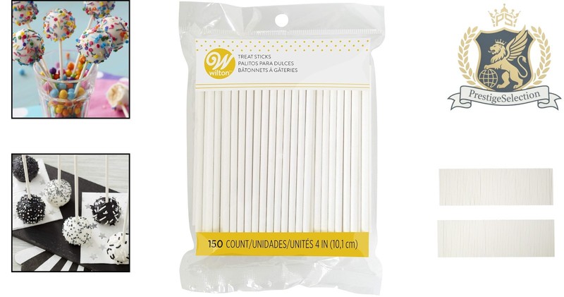 Versatile 4-Inch White Paper Treat Sticks - Perfect for Cake Pops gallery