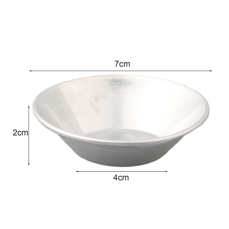 Egg Tart Moulds Pudding 10 Pcs Egg Tart Cupcake Aluminum Alloy 7x4x2cm gallery