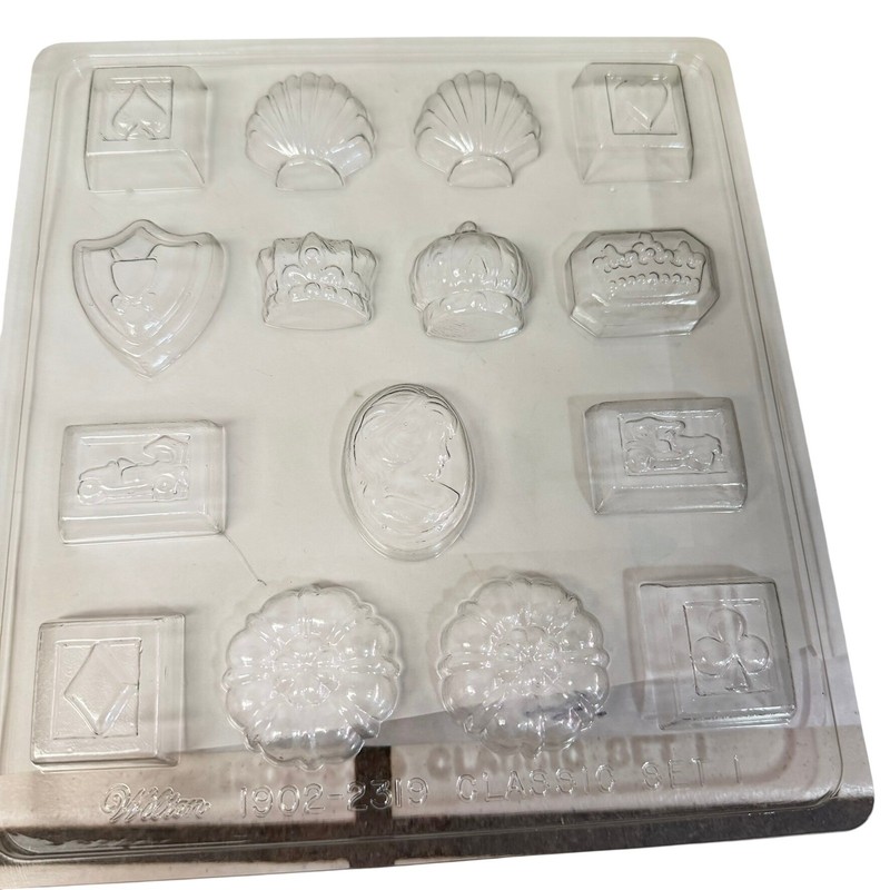 Wilton Candy Molds Lot 5 Easter Christmas Classic 3D Bunny Clear Plastic Set gallery