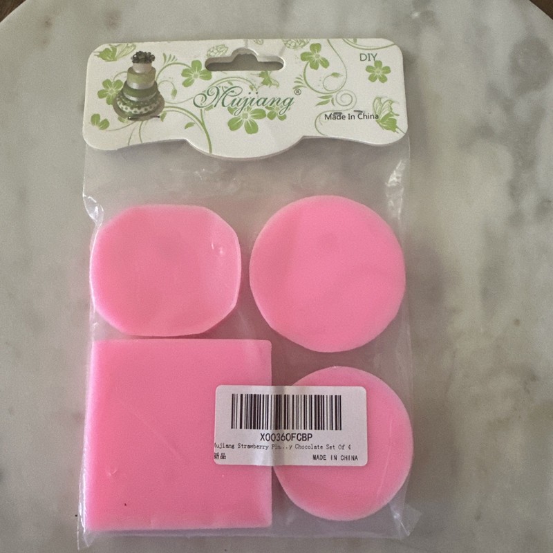 Fruit Shaped Silicone Molds Strawberry Pineapple Cherry Grape Fondant NEW gallery