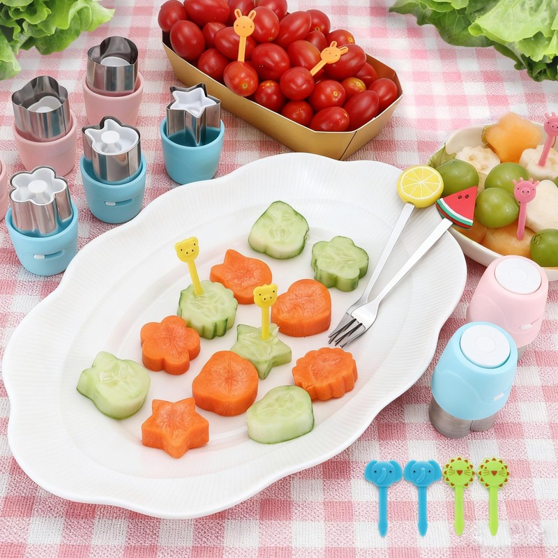 20Pcs Cookie Cutters & Biscuit Cutter Set - Multi-Shape Fruit/Vegetable Cutte... gallery
