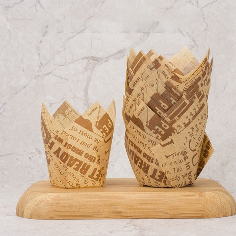 50PCS Newspaper Cupcake Liner Baking Cup for Wedding Party Muffin Cupcake5702 gallery