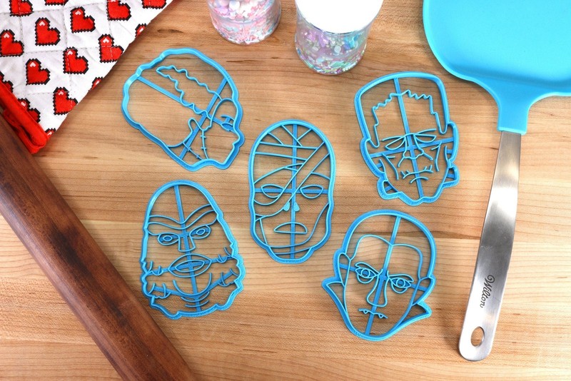 Classic Monster Cookie Cutters - Dracula, The Mummy, Frankensteins Monster, gallery