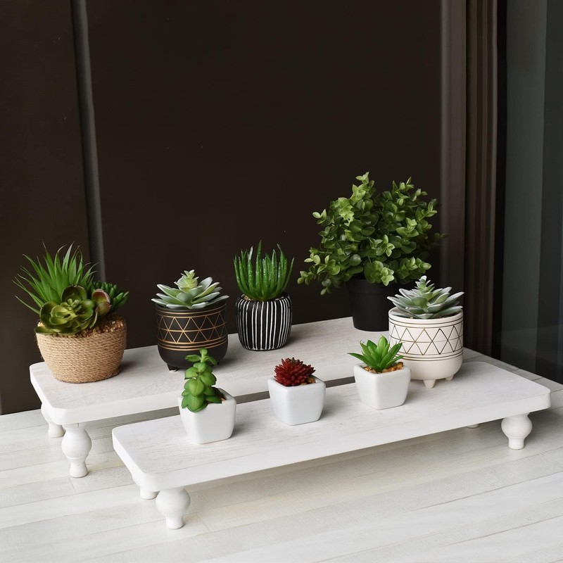 2 Pcs Set Wooden Display Riser Cupcake Dessert Display Riser Countertop gallery