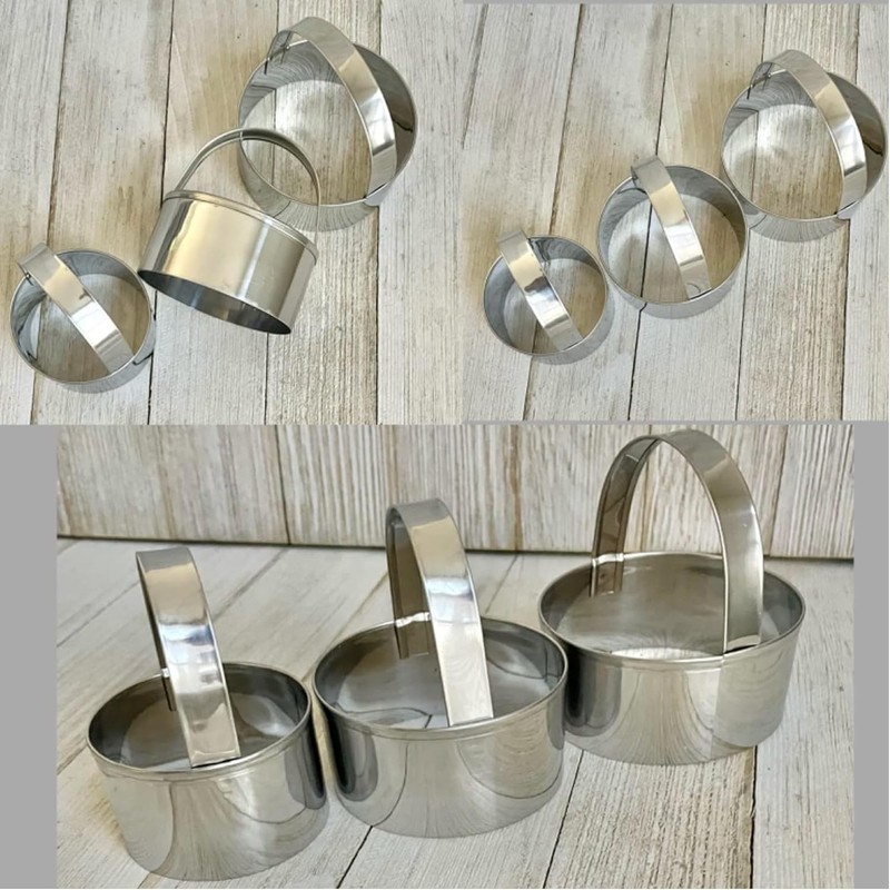 Versatile 3-Piece Stainless Steel Baking Cutter Set - Ideal for Gifts & Holidays gallery